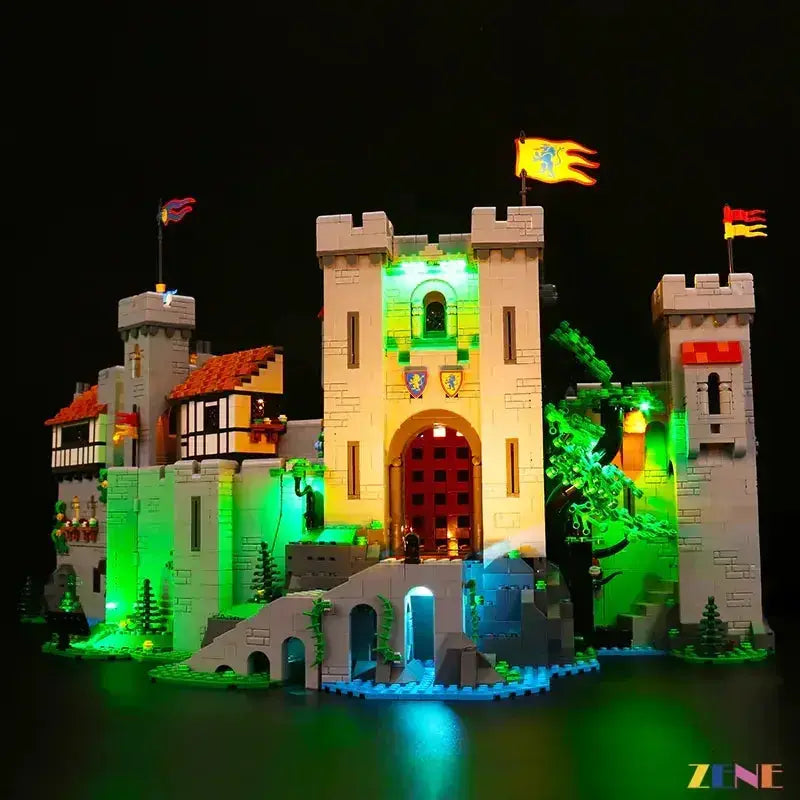 MOC LEGO Lion Knights Castle Light Kit Premium Glow Illumination - ToylandEU