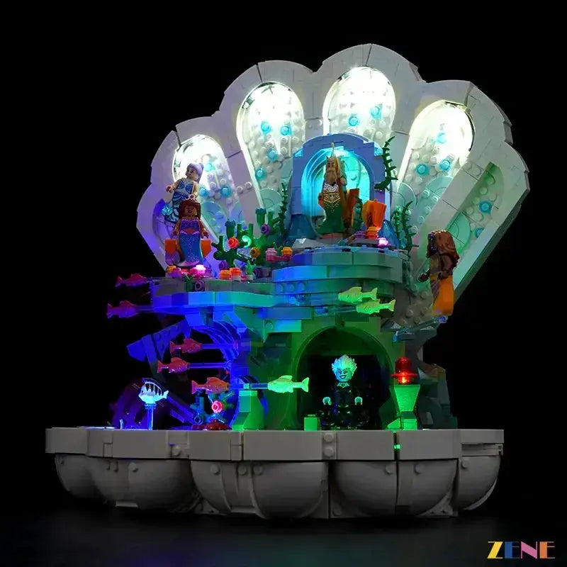 MOC Lego Little Mermaid Light Kit Illuminates Royal Clamshell - ToylandEU