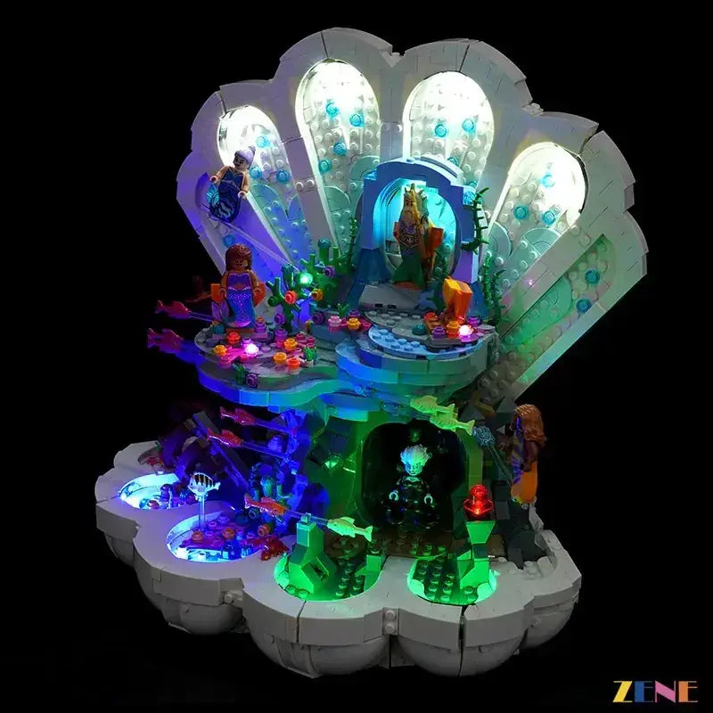 MOC Lego Little Mermaid Light Kit Illuminates Royal Clamshell - ToylandEU