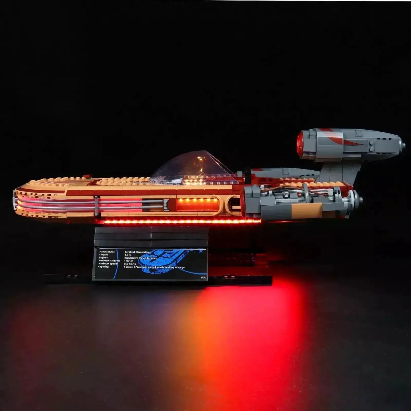 MOC Lego Landspeeder Lighting Kit For Beautiful Home Display - ToylandEU