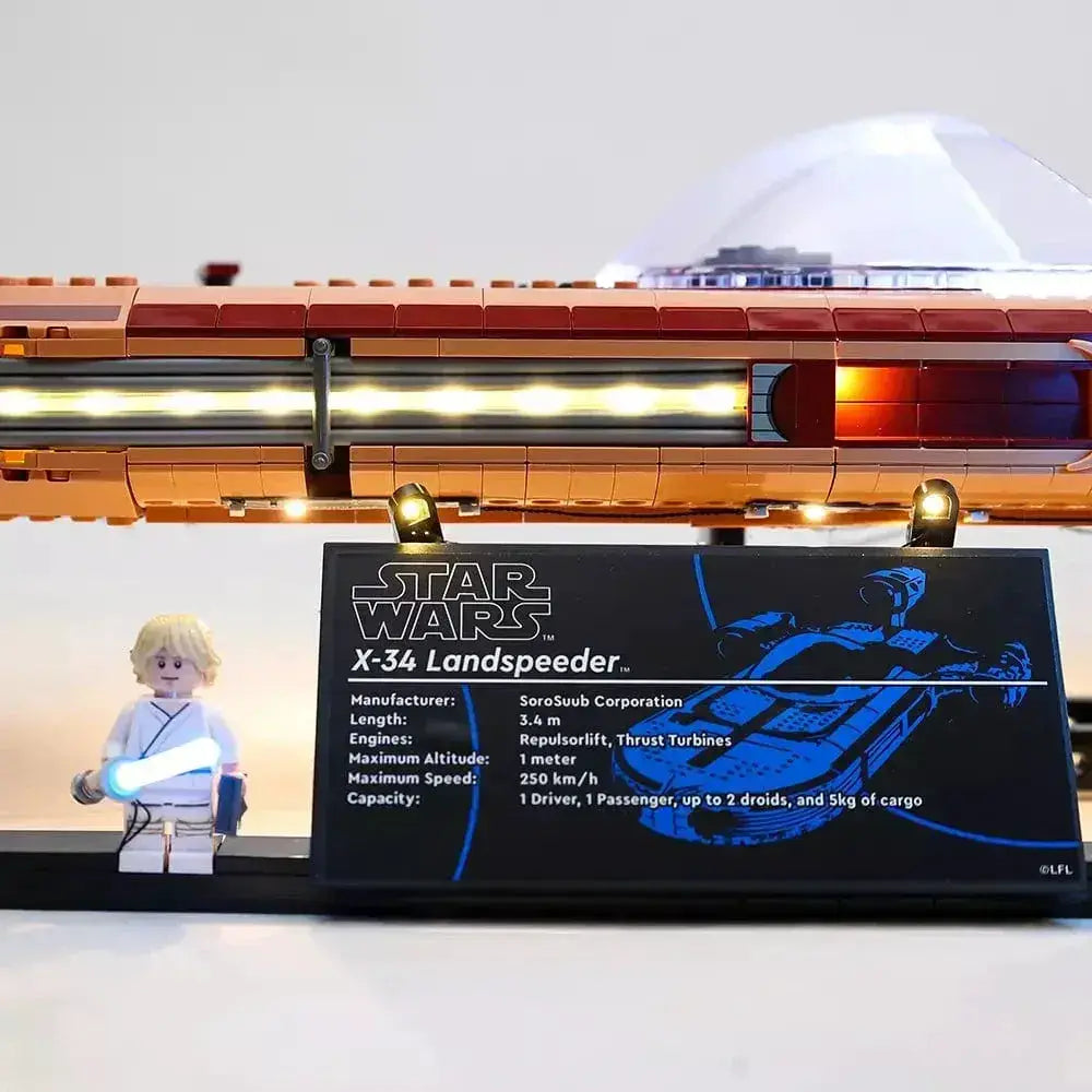 MOC Landspeeder Light Kit For LEGO Luke Skywalker 75341 Brighter Illumination - ToylandEU