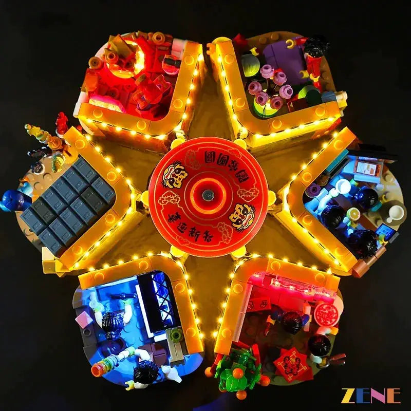 MOC Lego Lunar New Year Light Kit Brightens 80108 Display - ToylandEU