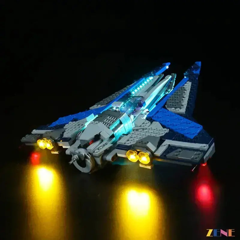 MOC LEGO Mandalorian Starfighter Light Kit Illuminates Display - ToylandEU