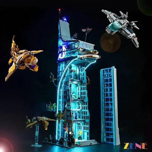MOC LEGO Light Kit for Marvel Avengers Tower 76269 Illuminates Display - ToylandEU