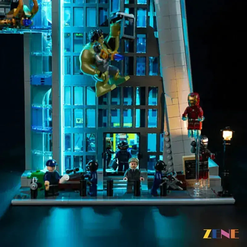 MOC LEGO Light Kit for Marvel Avengers Tower 76269 Illuminates Display - ToylandEU