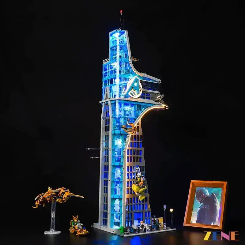 MOC Lego Marvel Avengers Tower Light Kit Ver 2 Bright LEDs - ToylandEU