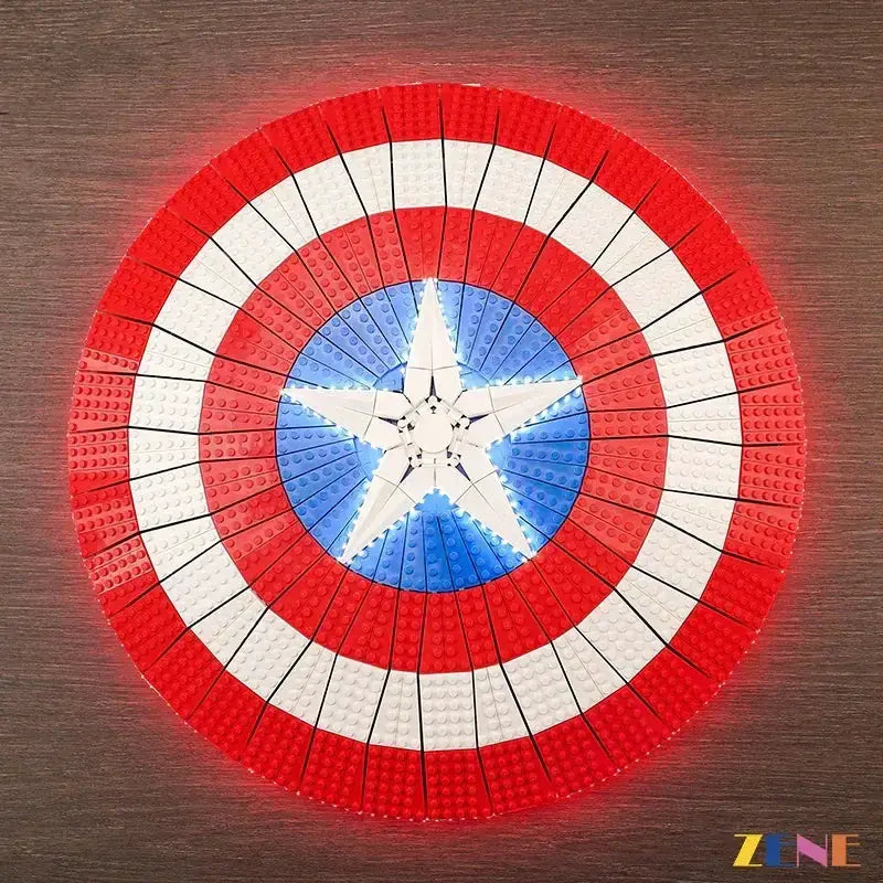 MOC LEGO Captain America Shield Light Kit For Display Showcase - ToylandEU