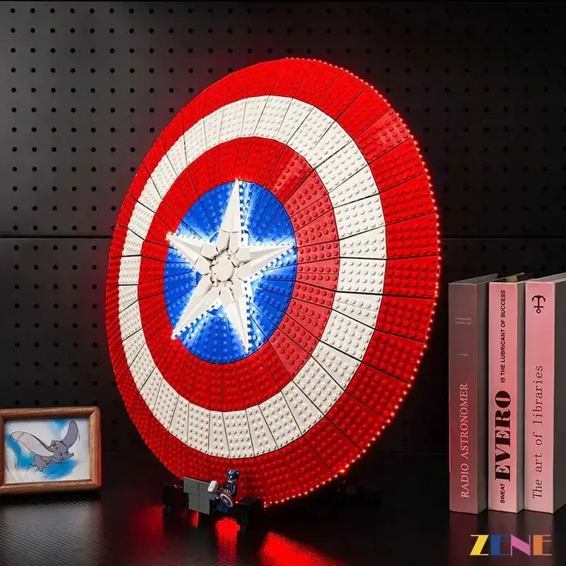 MOC LEGO Captain America Shield Light Kit For Display Showcase - ToylandEU