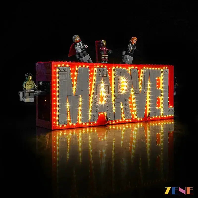 Light Kit for LEGO Marvel Logo & Minifigures #76313 - ToylandEU