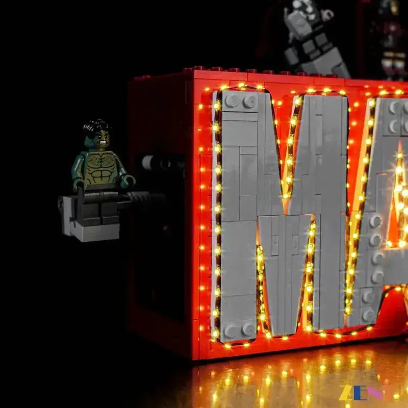 Light Kit for LEGO Marvel Logo & Minifigures #76313 - ToylandEU