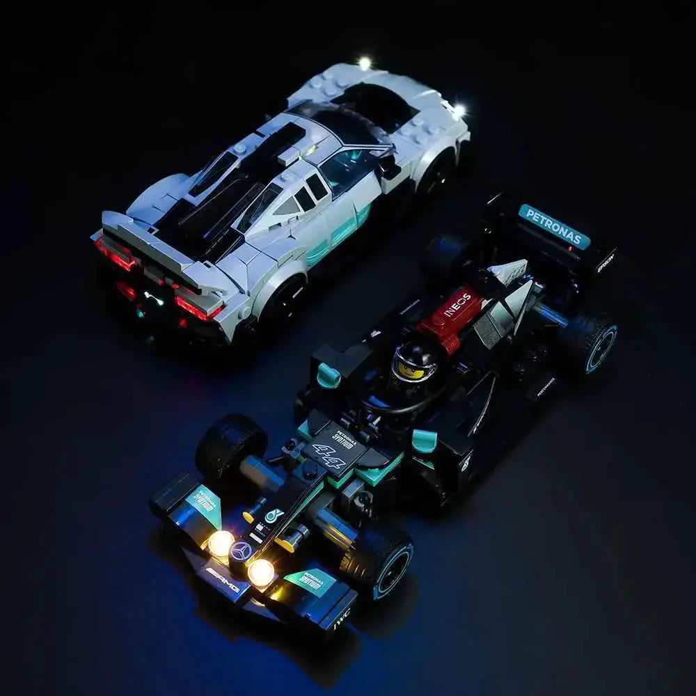 MOC LEGO Mercedes AMG F1 Lighting Kit For 76909 Premium LEDs - ToylandEU
