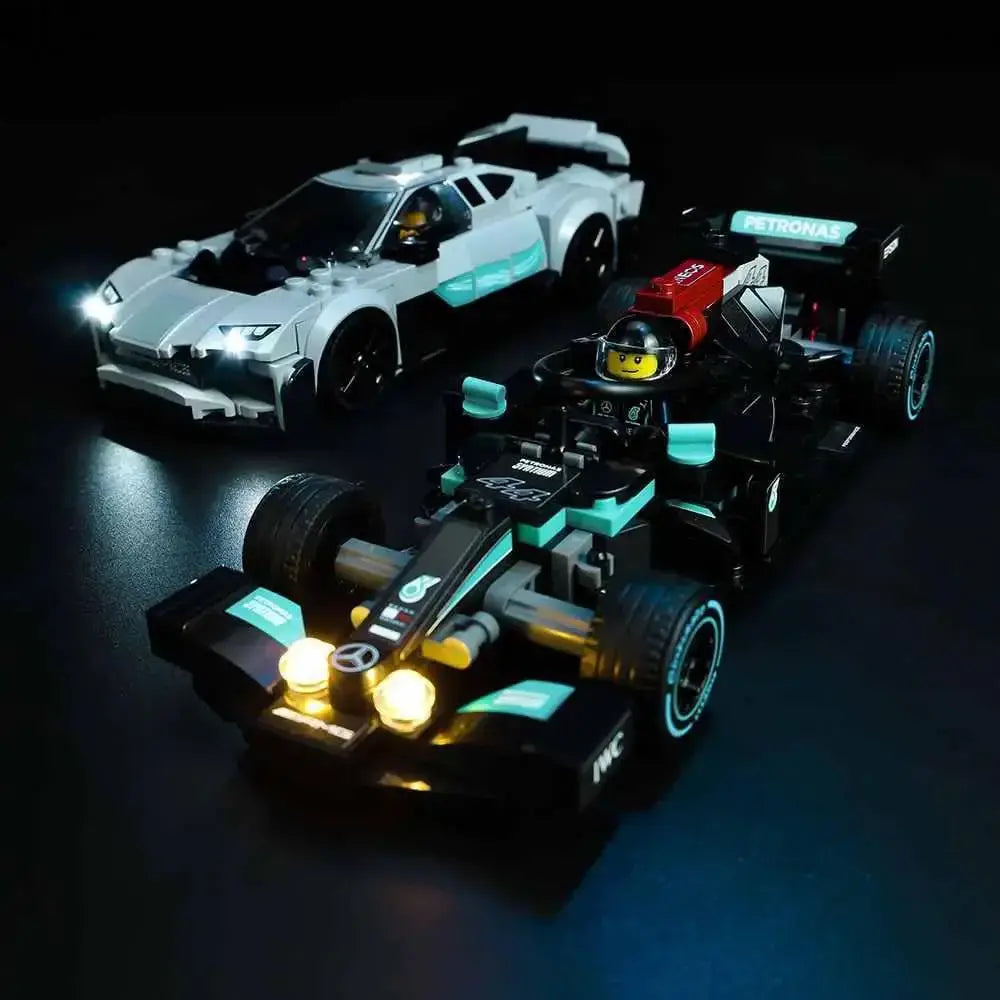 MOC LEGO Mercedes AMG F1 Lighting Kit For 76909 Premium LEDs - ToylandEU