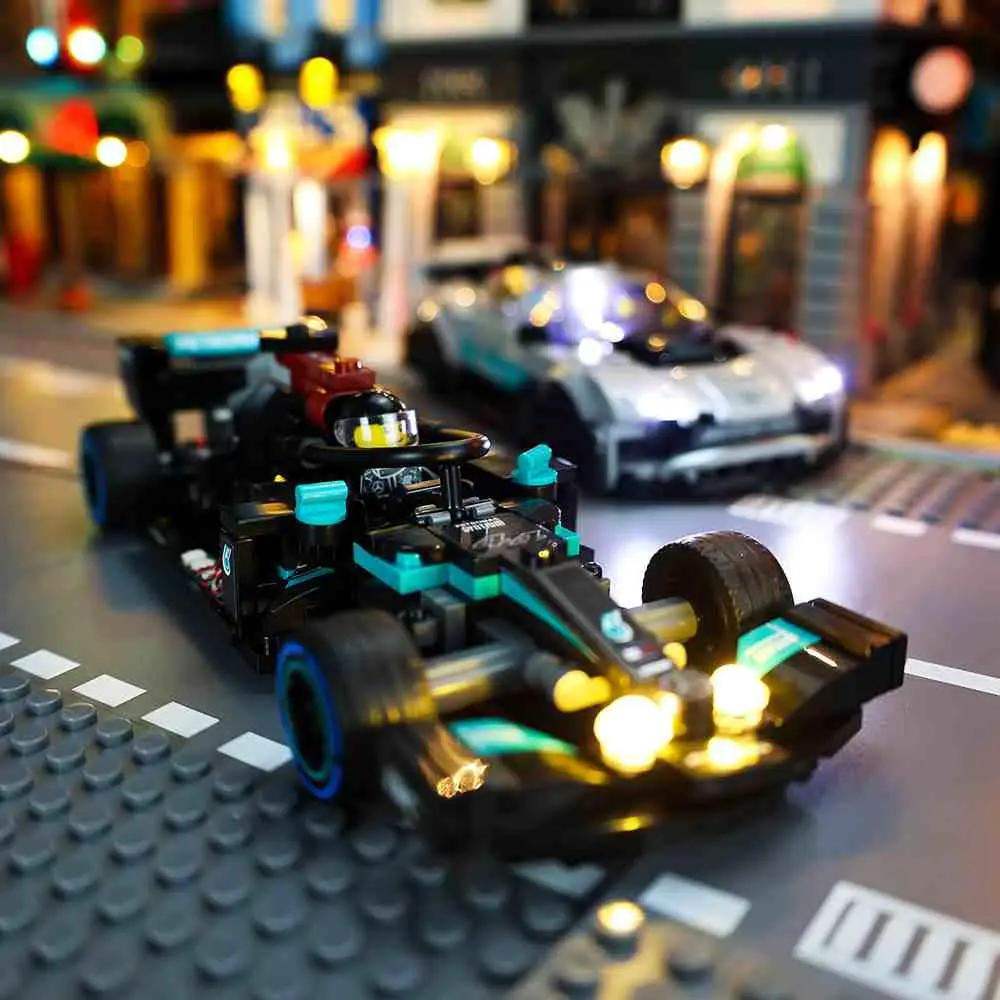 MOC LEGO Mercedes AMG F1 Lighting Kit For 76909 Premium LEDs - ToylandEU