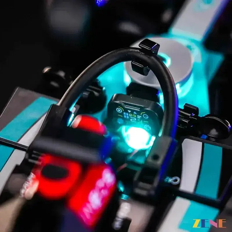 MOC Lego Mercedes F1 Light Kit With Turquoise Blue Illumination - ToylandEU