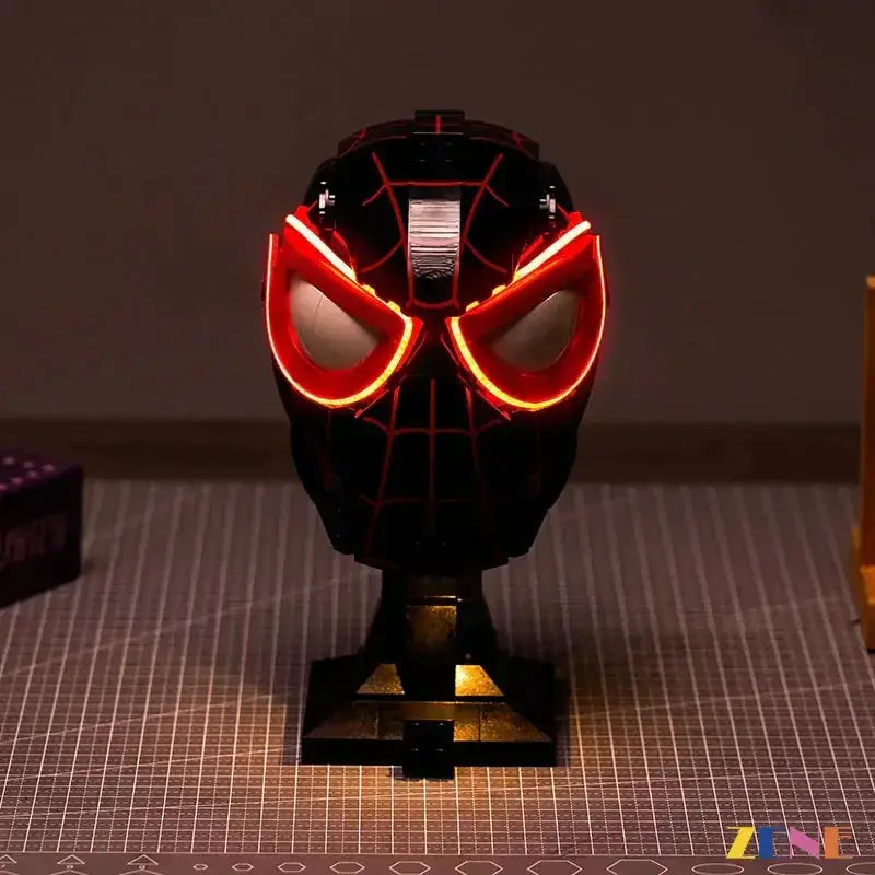 MOC Miles Morales Mask LED Lighting Kit for LEGO Displays - ToylandEU