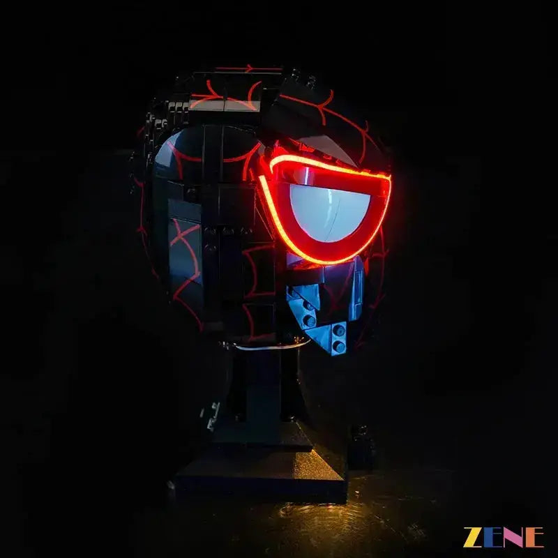 MOC Miles Morales Mask LED Lighting Kit for LEGO Displays - ToylandEU