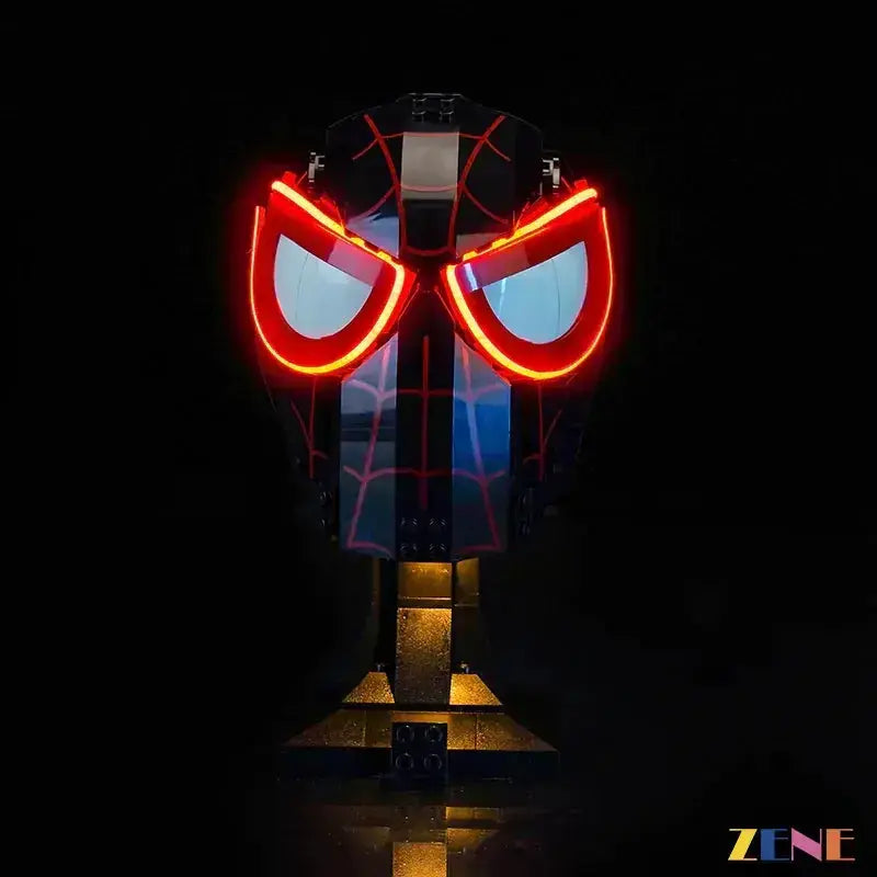 MOC Miles Morales Mask LED Lighting Kit for LEGO Displays - ToylandEU