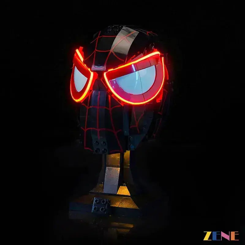 MOC Miles Morales Mask LED Lighting Kit for LEGO Displays - ToylandEU