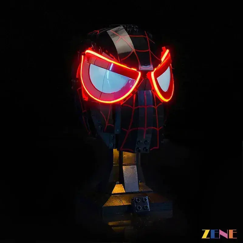 MOC Miles Morales Mask LED Lighting Kit for LEGO Displays - ToylandEU