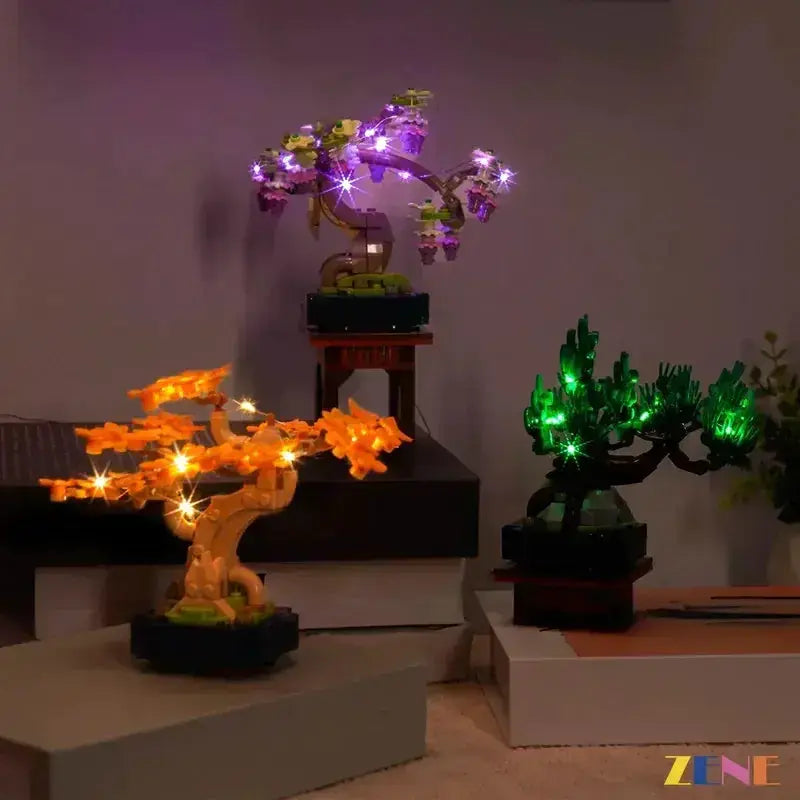 MOC LED Light Kit For LEGO Mini Bonsai Trees 10373 Illuminates - ToylandEU