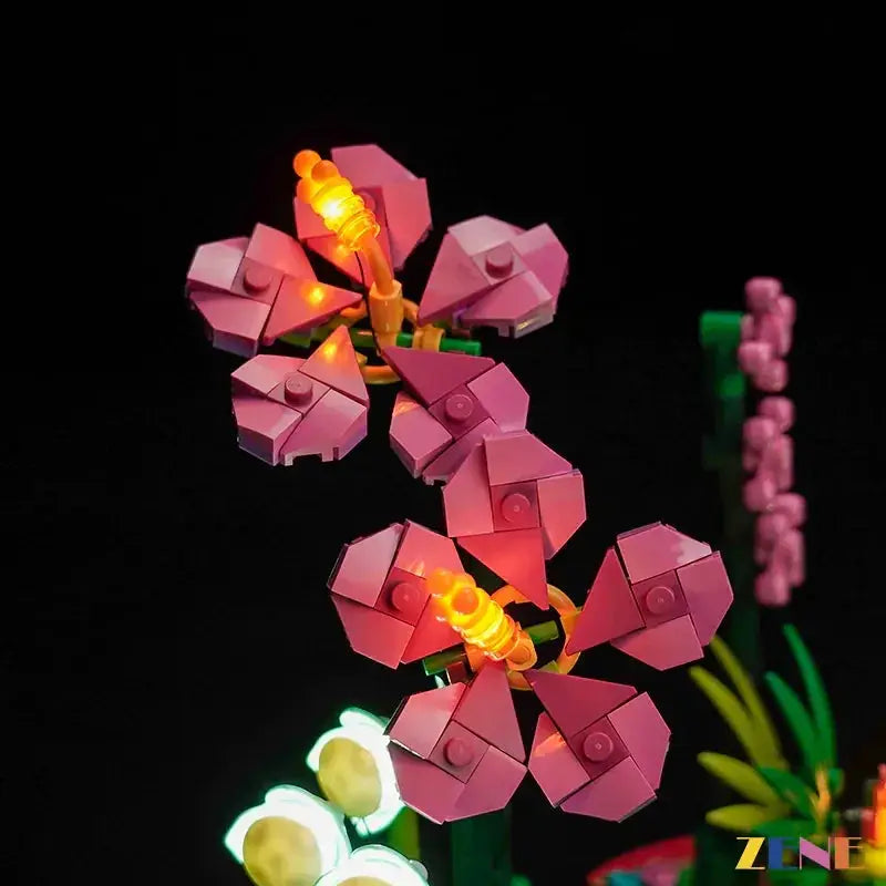 MOC Effortless Install Concealed Wiring LEGO Moana Flowerpot LED - ToylandEU