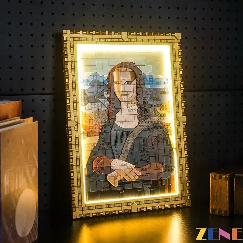 MOC LEGO Mona Lisa Light Kit With Warm Glowing Illumination - ToylandEU