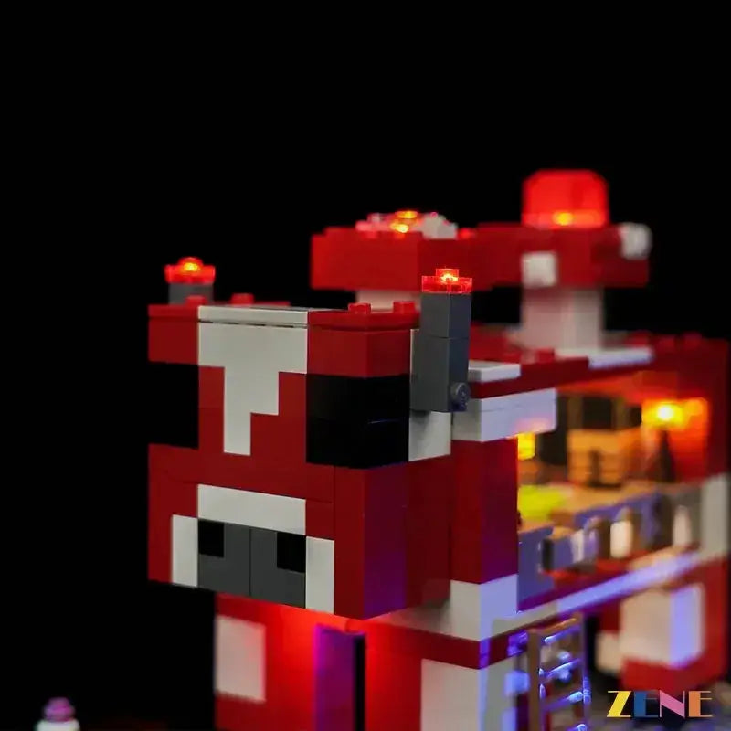 MOC Light Kit for LEGO Mooshroom House #21270 - ToylandEU