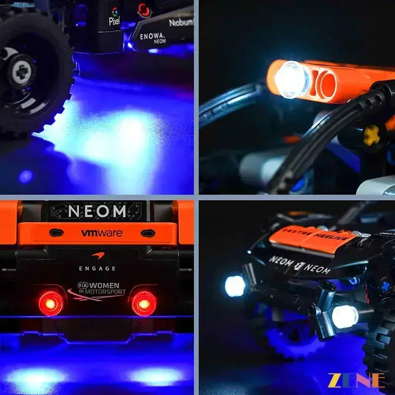 MOC LED Illuminated Light Kit LEGO McLaren Extreme E Race Car - ToylandEU