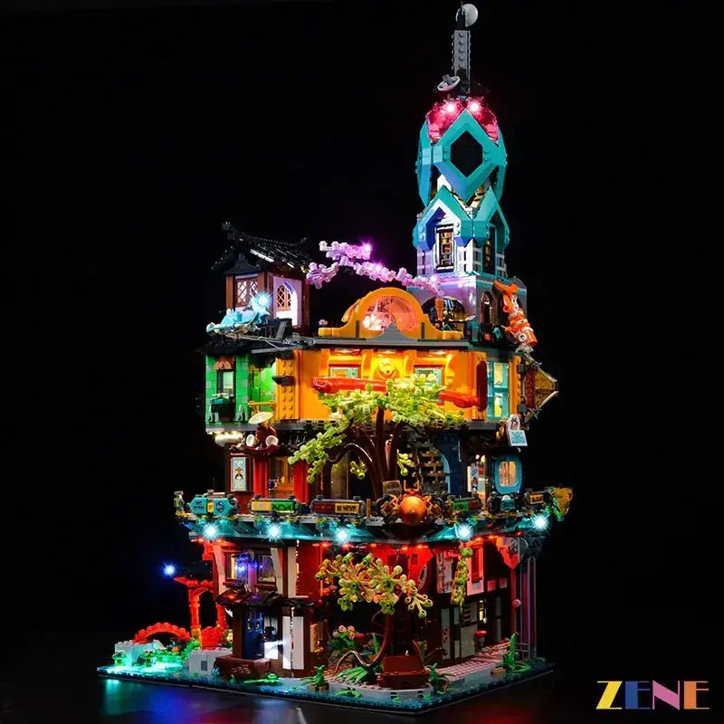 MOC Lego Ninjago City Gardens Light Kit 71741 Illumination - ToylandEU