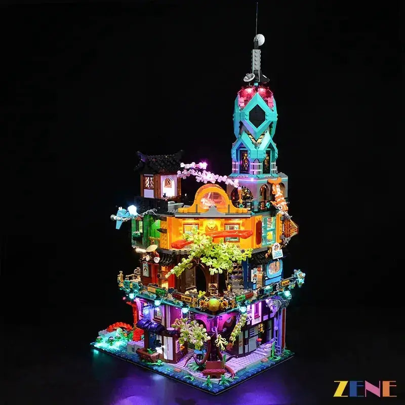 MOC Lego Ninjago City Gardens Light Kit 71741 Illumination - ToylandEU