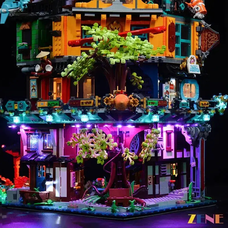 MOC Lego Ninjago City Gardens Light Kit 71741 Illumination - ToylandEU