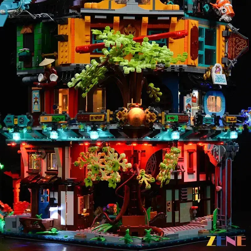 MOC Lego Ninjago City Gardens Light Kit 71741 Illumination - ToylandEU