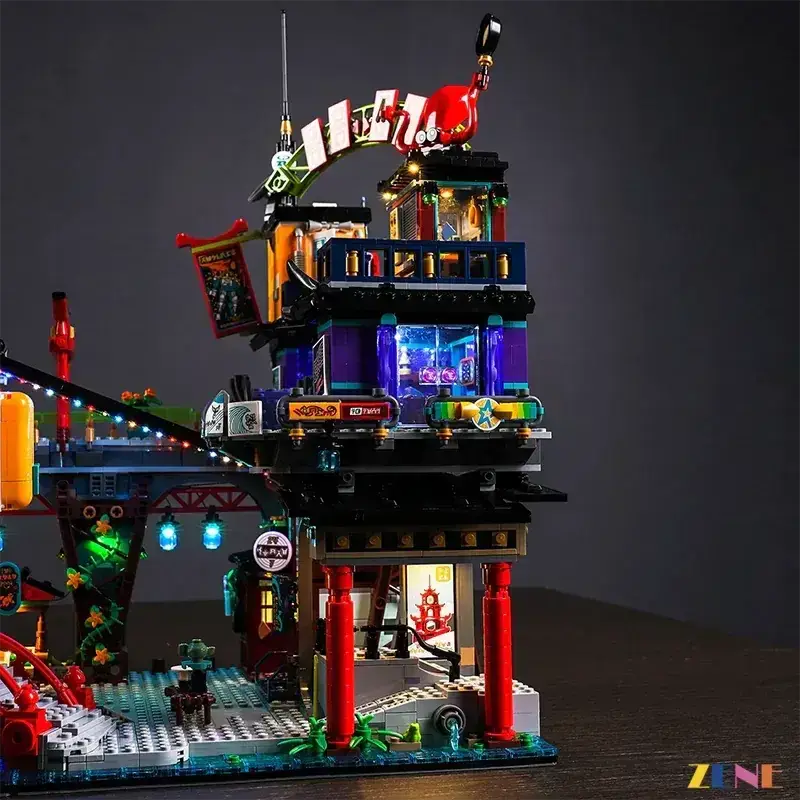 MOC LED Light Kit for LEGO NINJAGO City Markets 71799 Illuminates - ToylandEU