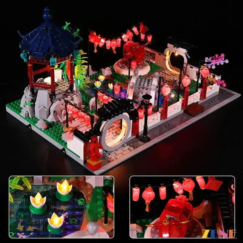 MOC LEGO Light Kit for New Year Lantern Festival No Soldering - ToylandEU