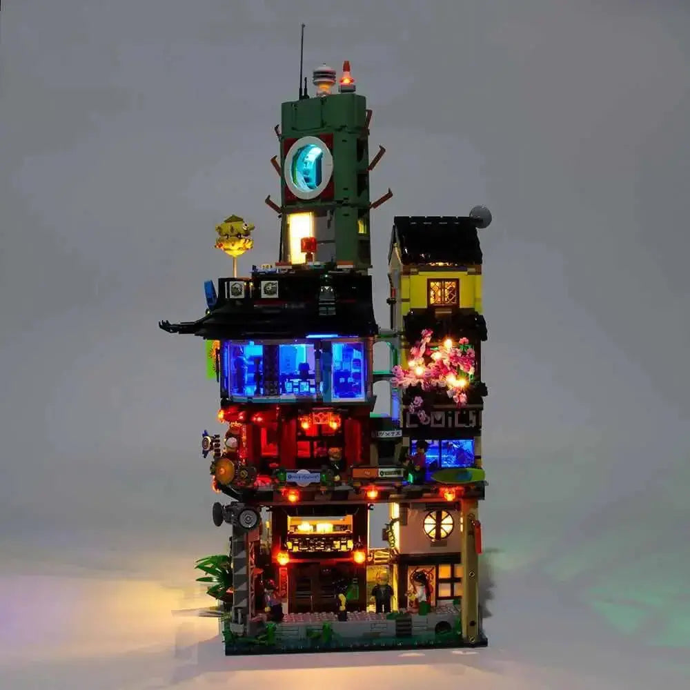 MOC LEGO Light Kit For Ninja City 70620 With Concealed Wires - ToylandEU