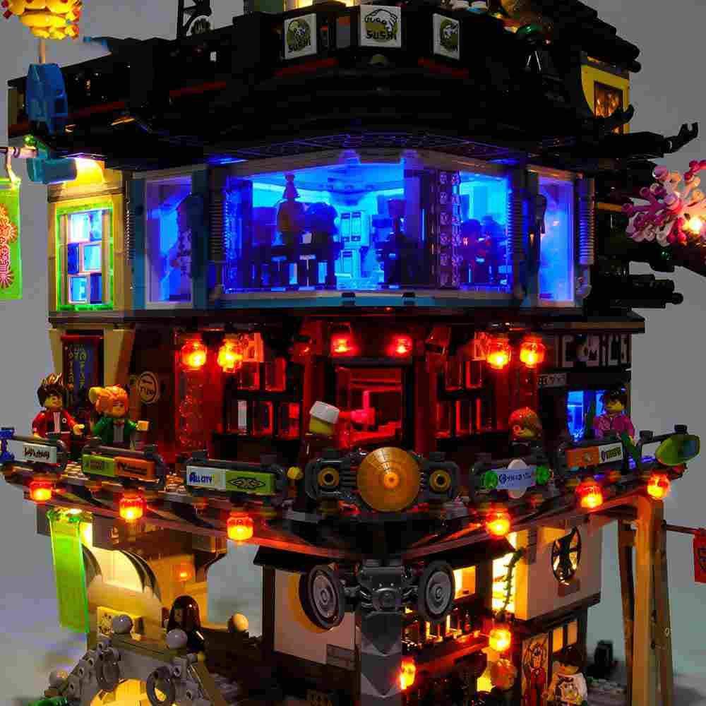 MOC LEGO Light Kit For Ninja City 70620 With Concealed Wires - ToylandEU