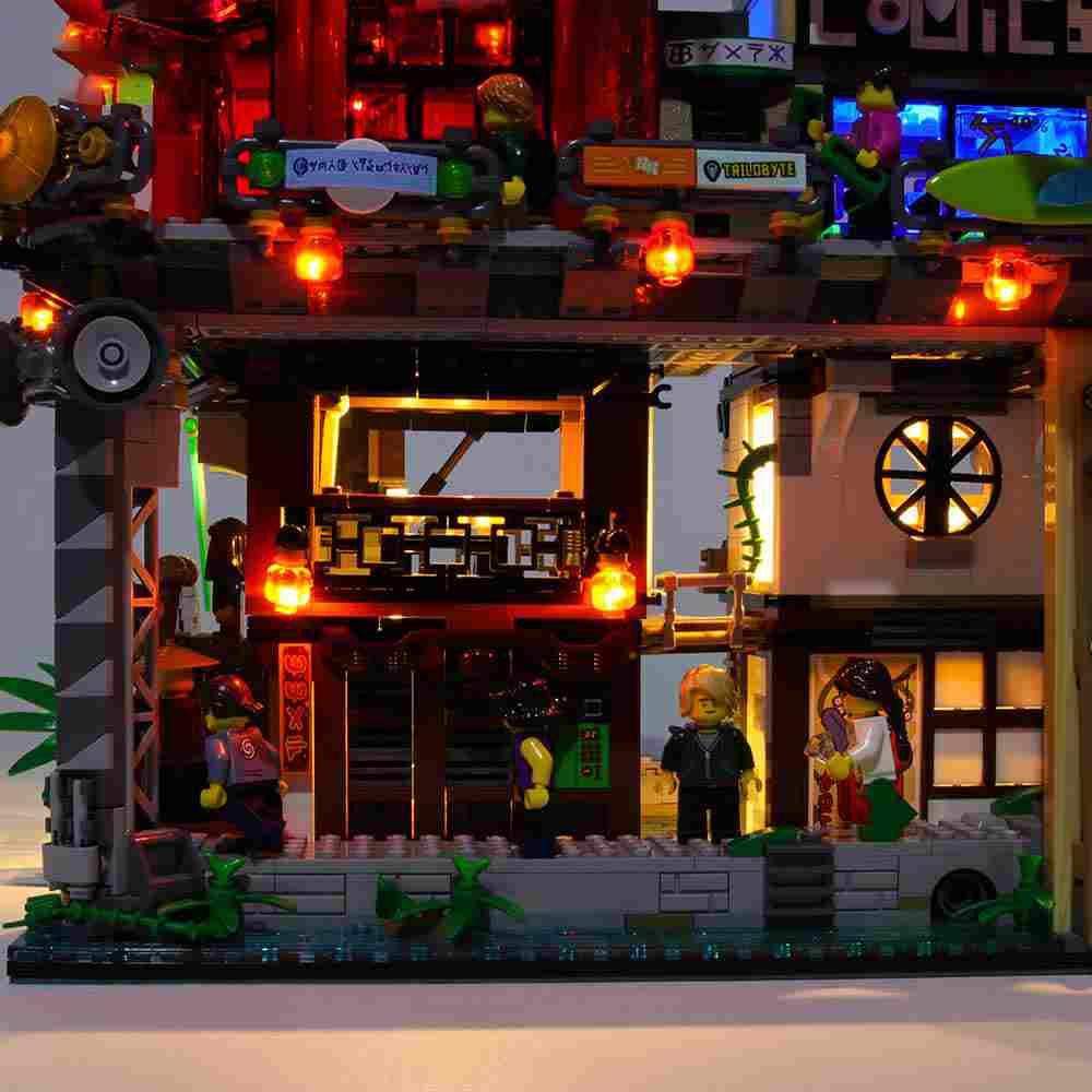 MOC LEGO Light Kit For Ninja City 70620 With Concealed Wires - ToylandEU