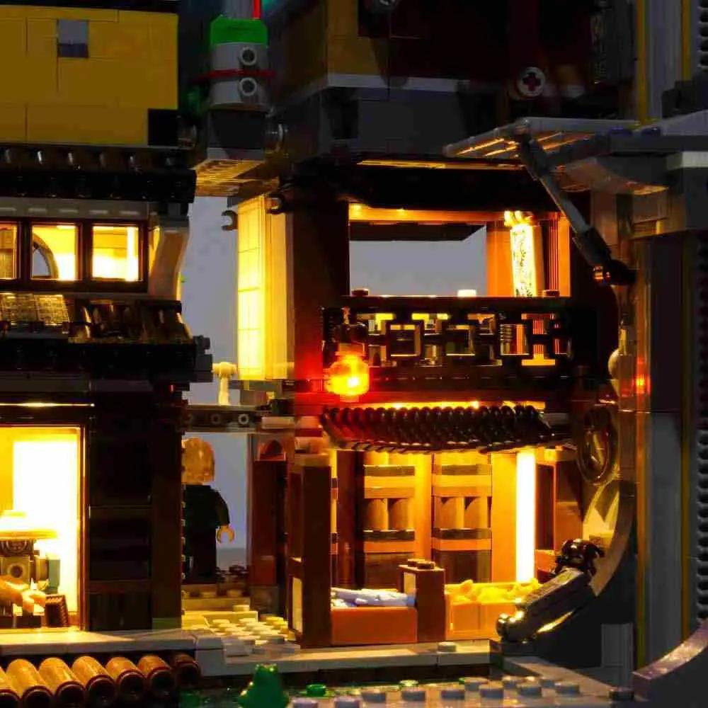 MOC LEGO Light Kit For Ninja City 70620 With Concealed Wires - ToylandEU