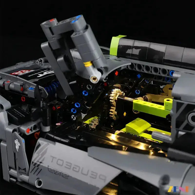 Light Kit for LEGO PEUGEOT 9X8 24H Le Mans Hybrid Hypercar #42156 - ToylandEU
