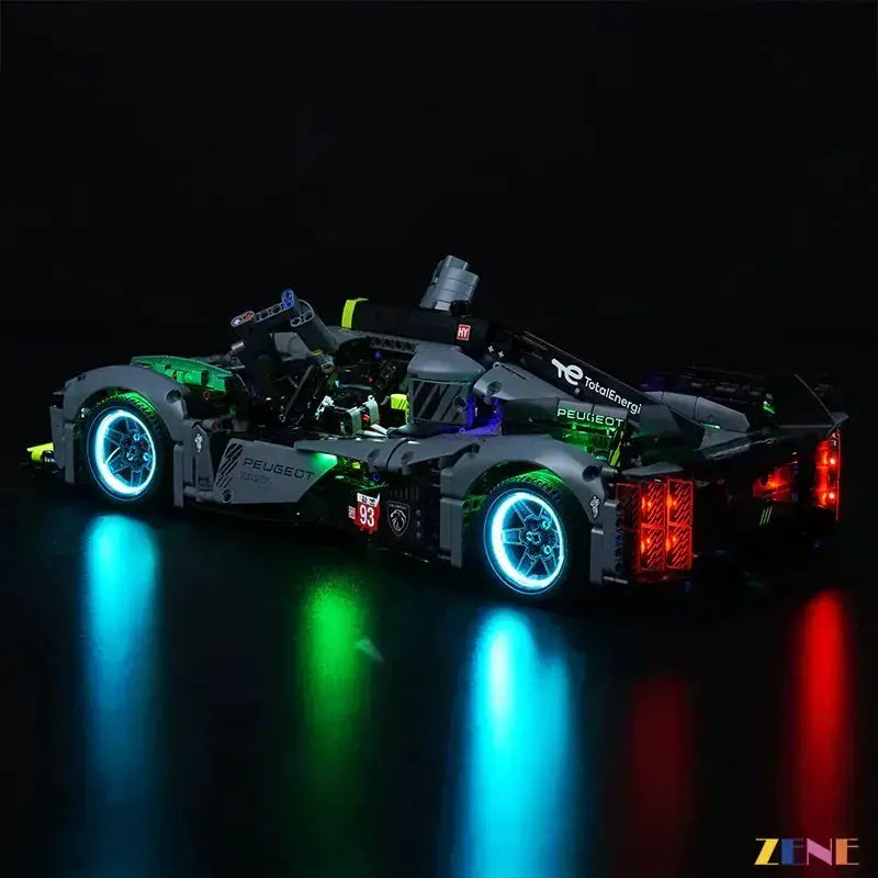 Light Kit for LEGO PEUGEOT 9X8 24H Le Mans Hybrid Hypercar #42156 (Ver. 2) - ToylandEU