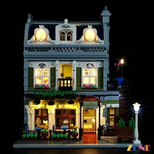 MOC LEGO Parisian Restaurant Light Kit for 10243 With Subtle Illumination - ToylandEU