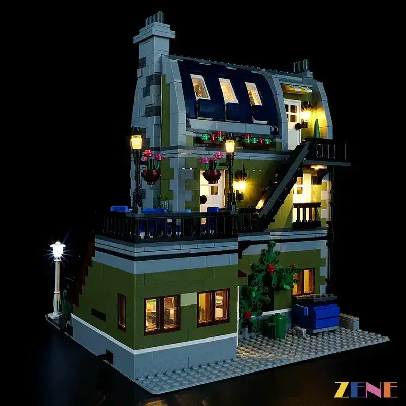 MOC LEGO Parisian Restaurant Light Kit for 10243 With Subtle Illumination - ToylandEU