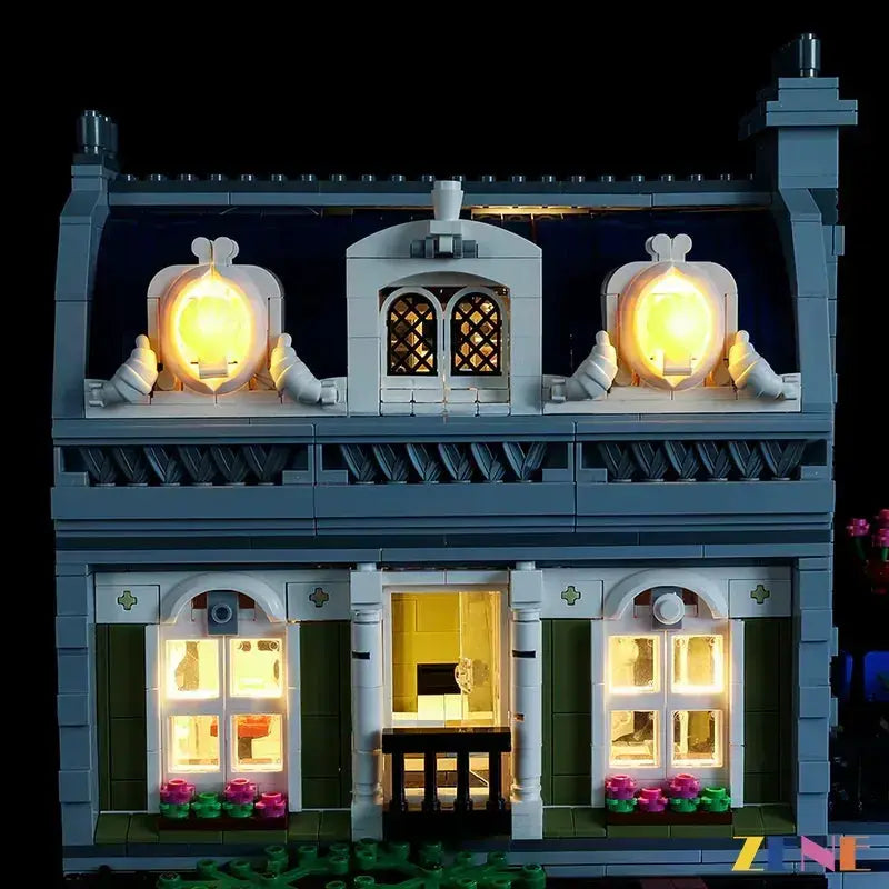 MOC LEGO Parisian Restaurant Light Kit for 10243 With Subtle Illumination - ToylandEU