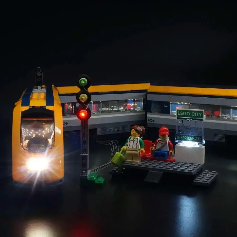MOC LEGO Passenger Train Lighting Kit for 60197 Sets Realistic Illumination - ToylandEU