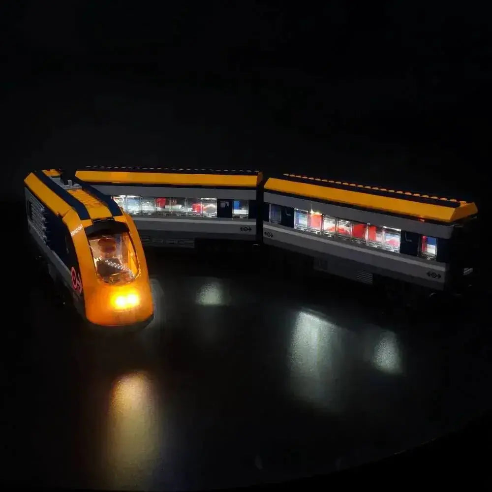 MOC LEGO Passenger Train Lighting Kit for 60197 Sets Realistic Illumination - ToylandEU