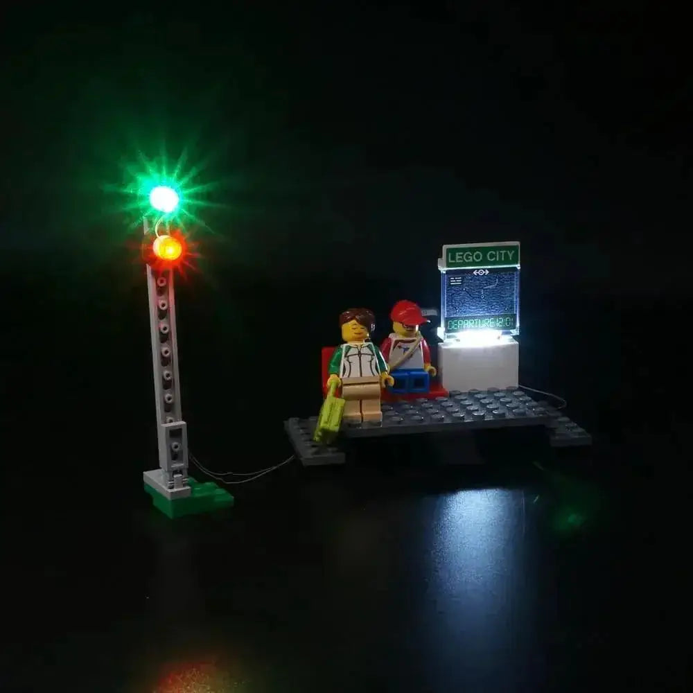 MOC LEGO Passenger Train Lighting Kit for 60197 Sets Realistic Illumination - ToylandEU