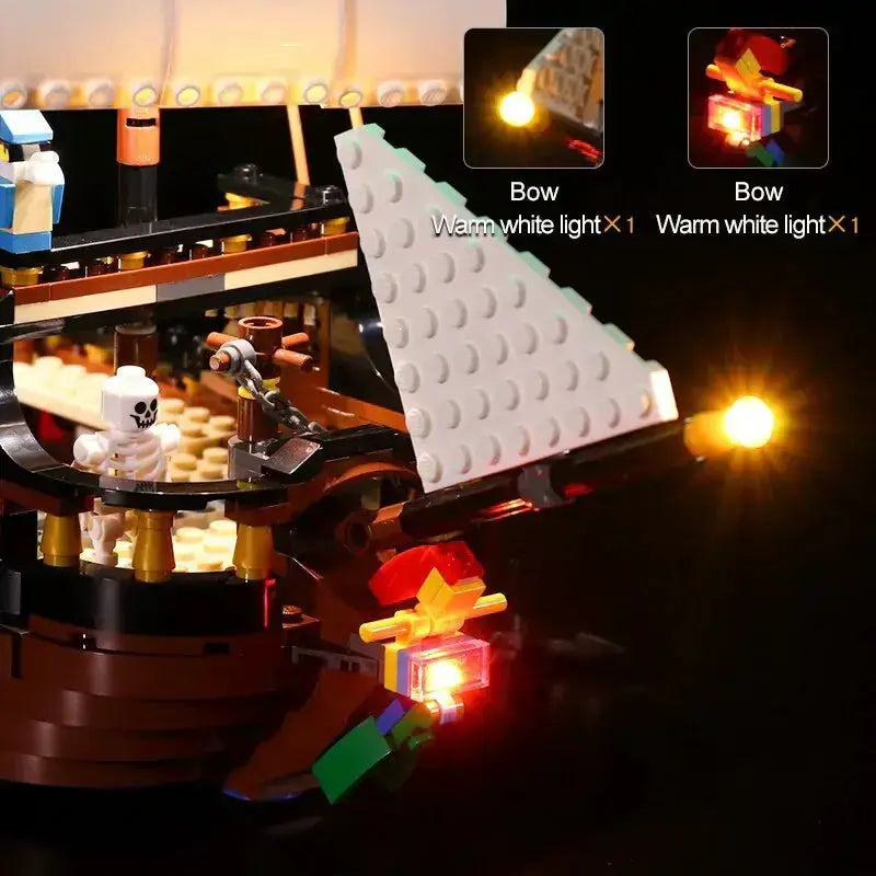 MOC LEGO Light Kit For 31109 Pirate Ship With Bright Illumination - ToylandEU
