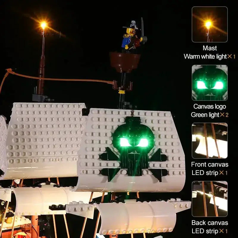 MOC LEGO Light Kit For 31109 Pirate Ship With Bright Illumination - ToylandEU