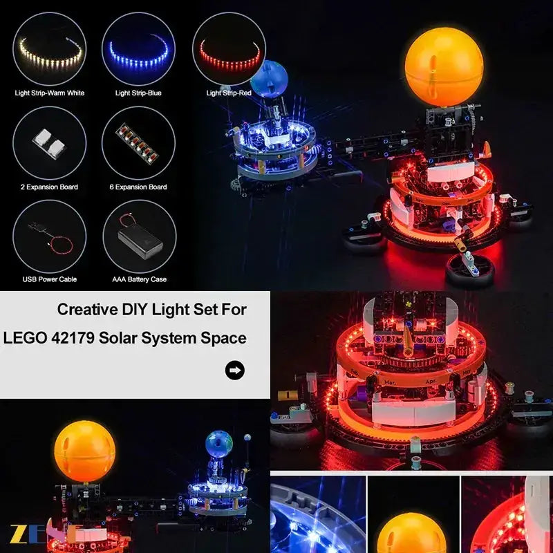 Light Kit for LEGO Planet Earth and Moon in Orbit #42179 - ToylandEU