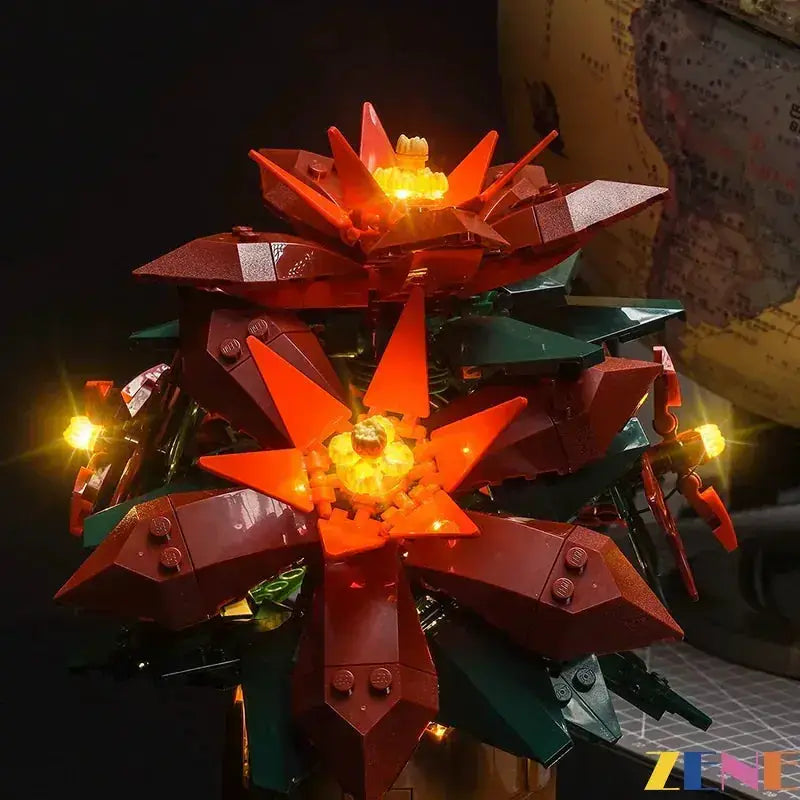 Light Kit for LEGO Poinsettia Flower 10370 - ToylandEU